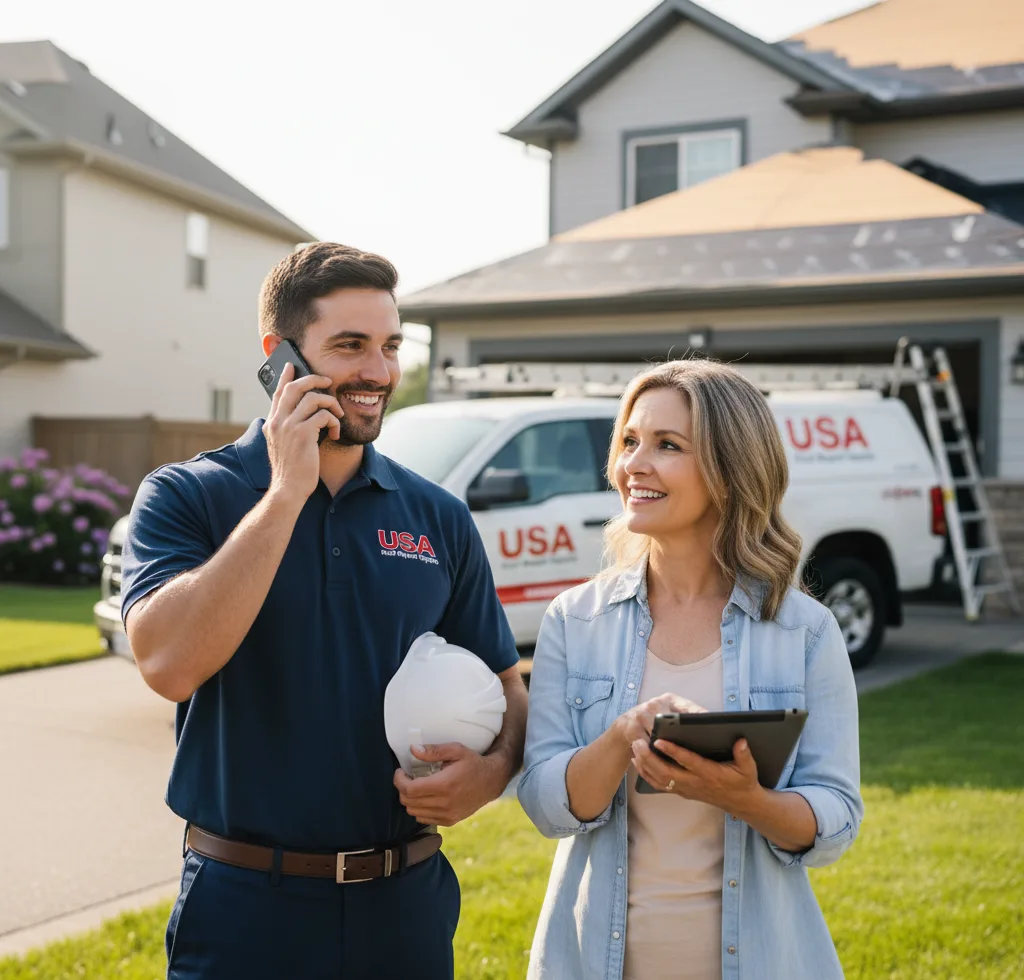 USA Roof Repair Experts customer support in Linwood